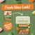 Product packaging update showing new Harringtons Tasty Chicken & Farm-Grown Veg for adult dogs, now with 90% meat and veg. Freshly-prepared, grain free.