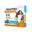 Frontpro comprimidos masticables, 68 mg de afoxolaner. Eficaz contra pulgas y garrapatas para perros de 10-25 kg. Efectivo durante 30 días. Paquete de 3 comprimidos.
