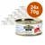 Greenwoods Delight hrana za mačke, Seafood Sensation: tuna in sardele, brez žit, 70% tuninega fileja, paket 24 pločevink po 70 g.
