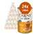 24 lattine da 140 ml Carny Cat Drink con pollo, senza latte, immagine della confezione con gatto che beve. Testo visibile: 'mit Huhn', 'OHNE MILCH', 'CAT DRINK'.
