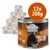 12 lattine da 200 g di Wild Freedom Wide Country Chicken, ricetta senza cereali, confezione con immagine di gatto e scritta 100% grain-free recipe.