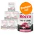 Rocco Trio di Carne, 800 g blik, 3 meat varieties, beef with chicken and veal. Probeer nu! Tekst op verpakking deels in het Engels en Duits.