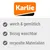 Karlie. Weich & gemütlich, Bezug waschbar, recycelte Materialien.
