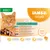 IAMS Delights Land & Sea Collection in jelly for adult 1+; 12 x 85g pouches with wild tuna and herring, salmon and trout, roast turkey and duck, lamb and liver. Complete nutrition.