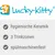 Lucky-Kitty. Hygienische Keramik, 3 Trinkzonen, spülmaschinenfest.