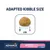 Adapted kibble size, 0–1 cm shown. ADVANCE Veterinary Diets. Atopic & Food Sensitivity Medium Maxi +10 kg with Trout.