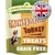 MiniJacks turkey hypo-allergenic treats, grain free, made in the UK. Packaging shows two dogs and product features.