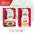 Image showing old and new packaging for Purina Gourmet Mon Petit cat food, highlighting a new taste experience and updated look. Visible flavours include duck, chicken, and turkey.