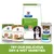 Hill's Prescription Diet Metabolic + Mobility száraz és nedves kutyaeledel, Healthy Weight és Healthy Mobility jutalomfalatok csomagolása látható.