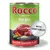 Rocco Menu, ternera con verduras y arroz, lata 400g. Texto: 'Con verduras'.