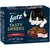 Purina Latz Tasty Shreds Farm Selection kattemad, 12x portionsposer. Synlig tekst: skurna strimlor, nyhtöpaloj, okse, kylling, and, kalkun. Billede af kat og skål med strimler.