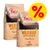 Due confezioni di Purizon Wild Boar with Chicken per gatti adulti, 2,5 kg, con scritte: 70% carne, 30% frutta e verdura, 0% cereali. Simbolo percentuale rosso su sfondo giallo. Due confezioni di Purizon Wild Boar with Chicken per gatti adulti, 2,5 kg, con scritte: 70% carne, 30% frutta e verdura, 0% cereali. Simbolo percentuale rosso su sfondo giallo.