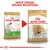 Porovnání starého a nového obalu krmiva Royal Canin Adult Pug Carlin Mops Carlino s textem: Nový vzhled, stejná receptura.