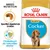 Zak Royal Canin Puppy Cocker hondenvoer, tekst: Specifiek afgestemde brokken, Ondersteunt de natuurlijke afweer, afbeelding van brok en puppy, merknaam duidelijk zichtbaar. Zak Royal Canin Puppy Cocker hondenvoer, tekst: Specifiek afgestemde brokken, Ondersteunt de natuurlijke afweer, afbeelding van brok en puppy, merknaam duidelijk zichtbaar.