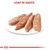 Sliced loaf in sauce displayed on a white plate, showing product texture and form. Text above reads 'Loaf in Sauce'.