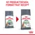 Royal Canin Care Digestive kattmat, bild på gammal och ny förpackning. Text: Ny produktdesign, förbättrat recept. Synlig text: 49 %, 95 %, PROVEN RESULTS.