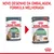 Royal Canin Care Digest Sensitive e Digestive 85 g para gatos. Texto: Novo desenho da embalagem, fórmula melhorada. Embalagens antigas e novas lado a lado com gato visível.