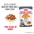 ROYAL CANIN Hair & Skin cat food pouch, text: Helps support healthy skin and a shiny coat, 90% of owners observed good skin and coat quality after 3 weeks, thin slices in gravy ROYAL CANIN Hair & Skin cat food pouch, text: Helps support healthy skin and a shiny coat, 90% of owners observed good skin and coat quality after 3 weeks, thin slices in gravy