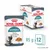 Royal Canin Hairball, 12 sachets de 85 g. Texte visible : 'Reduces hairball formation in 14 days*'. Image d’un chat et d’une portion de nourriture humide. *Étude interne ROYAL CANIN.