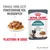 ROYAL CANIN Hairball, plasterki w sosie. Pomaga zmniejszyć powstawanie kul włosowych. Reduces hairball formation in 14 days. Na opakowaniu kot i miska z karmą. ROYAL CANIN Hairball, plasterki w sosie. Pomaga zmniejszyć powstawanie kul włosowych. Reduces hairball formation in 14 days. Na opakowaniu kot i miska z karmą.