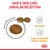 Hair & Skin Care: unikalna receptura, witaminy, kwasy tłuszczowe omega-3 i omega-6. Zbliżenie na kształt karmy Royal Canin.