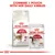 Instructional image showing Royal Canin dry food and wet pouch with text: Combine 1 pouch with her daily kibbles.