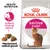 ROYAL CANIN SAVOUR Exigent, obrázek kočky, text: Zvýšená chutnost granulí, Přizpůsobená velikost granulí, HEALTH NUTRITION, zobrazené granule.