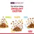 NEW SENSORY. Viac než len krmivo, zmyslový zážitok. SMELL, TASTE, FEEL. Tri porcie krmiva s rôznymi textúrami a anglickými popismi v spodnej časti.