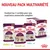 Royal Canin Sensory pack multivariété pour chats, 12 sachets de 85 g : 4 Smell, 4 Taste, 4 Feel. Contient les 3 variétés pour une expérience sensorielle complète. Texte en français.