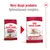 Nový dizajn produktu Royal Canin Medium Ageing 10+. Optimalizovaná receptúra. Zobrazené staré a nové balenie krmiva s obrázkom psa na oboch obaloch.