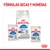 Royal Canin Indoor 7+ para gatos, fórmulas secas y húmedas. Paquete grande y sobres de 85 g con texto 'INDOOR 7+', imagen de gato y logotipo Royal Canin visibles.