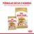 Royal Canin Adult Pomeranian, fórmulas secas e húmidas para cães, embalagem de 85 g e saco grande. Texto: FÓRMULAS SECAS E HÚMIDAS para uma experiência de alimentação ideal.