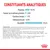Constituants analytiques : Protéine 10,5 %, matières grasses 2,8 %, cendres brutes 1,5 %, cellulose brute 0,5 %, humidité 79,6 %. Composition et additifs nutritionnels listés.