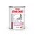Blik Royal Canin Veterinary Cardiac Loaf hondenvoer, afbeelding van hond, tekst: CARDIAC, LOAF. Witte achtergrond met paarse en rode accenten.