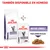 Royal Canin Expert Mature Consult, disponible en seco y húmedo. Finas láminas en salsa. Imagen de envase grande y sobre pequeño con croquetas húmedas visibles.