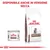 Royal Canin Gastrointestinal Kitten nedves és száraz macskaeledel csomagolás, felül olasz szöveg: DISPONIBILE ANCHE IN VERSIONE SECCA