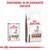 Royal Canin Gastrointestinal Low Fat, conserve și sac hrană uscată pentru câini. Text vizibil: Disponibil și în variantă uscată.