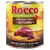 Rocco Seasonal Menu Autumn, beef with rabbit and fusilli pasta, 800g tin. Image shows meat, pasta and beans on the label.