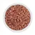 Close-up of raw, chopped meat in a white bowl. Product image for pet food.