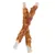 Two twisted chew sticks wrapped in dried meat, shown on a white background.