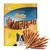 Bolsa de snacks Rocco Rolls XXL con palitos visibles, texto: 'with chicken breast fillet', 'crispy, chewy, fun!', imagen de un perro en el envase.