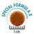 Крокети с диаметър 1 см, текст: Special Formula X.