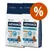 Due sacchi di crocchette Advance Active Defense Adult Medium 10–30 kg, visibile scritta 'prebiotics', 'probiotics', 'fibres' e simbolo percentuale per offerta.