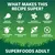 Key features: meat as number one ingredient, grain free recipe, supports digestive health, boosts immunity, healthy skin and coat, heart health, mobility, energy. Superfoods Adult.