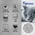 Tigerino Performance kattenbakvulling, zichtbare korrels. Engelstalige claims: natural clay with active carbon, highly effective odour absorption, ultra absorbent & efficient, extreme clumping, fine grain, with baby powder scent.