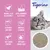 Product features: natural clay of bentonite, ultra absorbent and efficient, extremely low-dust, immediate clumping, fast odour control, with baby powder scent.
