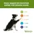 Tableau des tailles pour chiens Whimzees : XL plus de 27 kg, L 18–27 kg, M 12–18 kg, S 7–12 kg, XS 2–7 kg. Texte en allemand. Chien noir et blanc assis.
