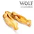 Wolf of Wilderness. Due orecchie di manzo essiccate come snack da masticare naturale per cani.