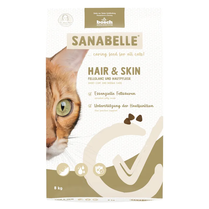 Sanabelle 2 x 8 kg - Pack Ahorro - Hair & Skin con ave (2 x 8 kg)