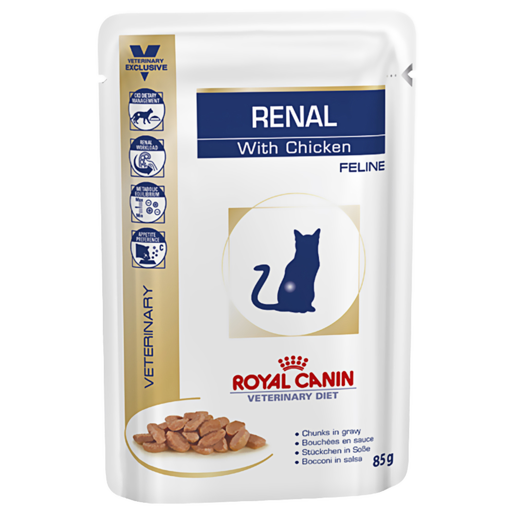 Royal Canin Veterinary Diet Royal Canin Veterinary Cat - Renal With Chicken - 12 X 85G